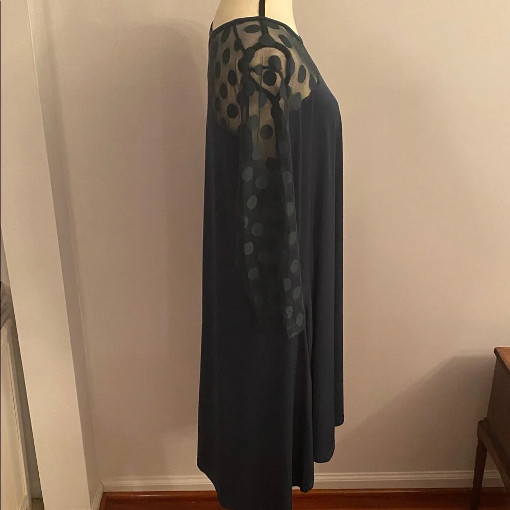 Nina Leonard NWT hi/ low dot dress size XL - Picture 4 of 9